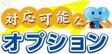 対応可能なオプション